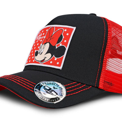 Gorra Minnie Mouse Disney Original Malla Negro/Rojo Oc Cap