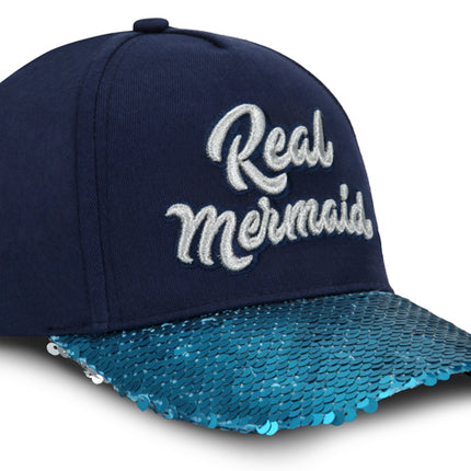 GORRA PRINCESAS DISNEY ORIGINAL ARIEL SIRENA LENTEJUELAS OC CAPS