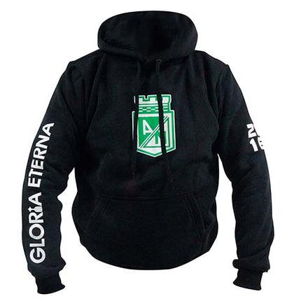 Hoodie Atlético Nacional Oficial conmebol libertadores negro gloria eterna