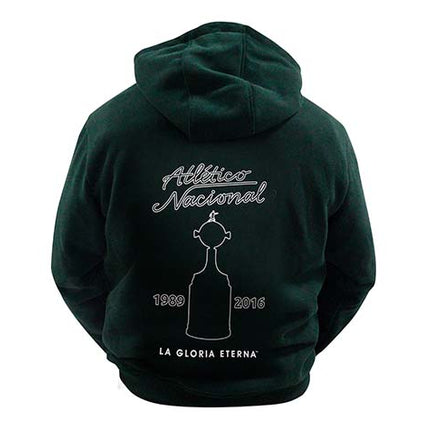 Hoodie Atlético Nacional Oficial conmebol libertadores verde botella