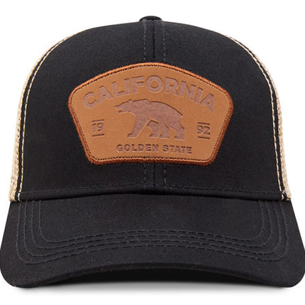 Gorra de moda Oc Caps Malla California Golden State negra