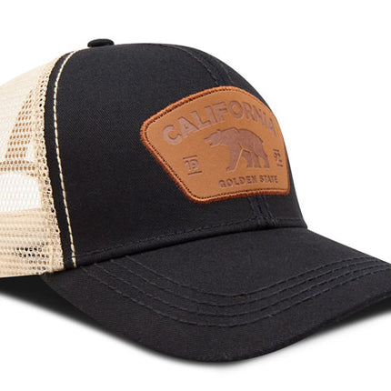 Gorra de moda Oc Caps Malla California Golden State negra