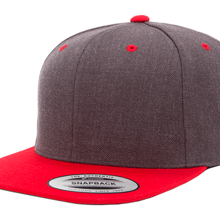 GORRA FLEXFIT SNAPBACK GRIS/ROJO 6089MT