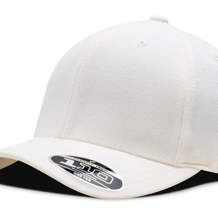 Gorra Flexfit 110 wool fabric BK blanco