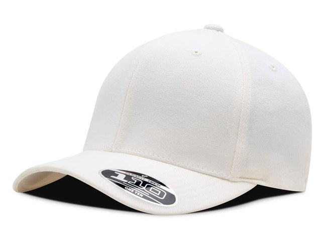 Gorra Flexfit 110 wool fabric BK blanco