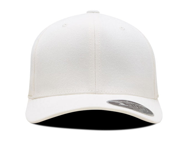 Gorra Flexfit 110 wool fabric BK blanco