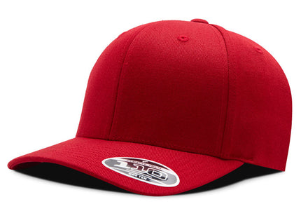 Gorra Flexfit 110 wool fabric BK rojo