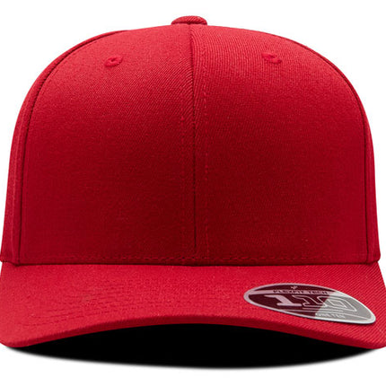 Gorra Flexfit 110 wool fabric BK rojo