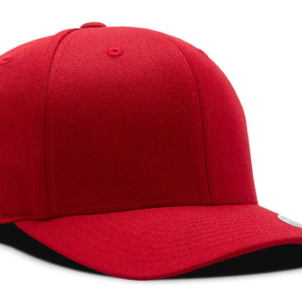 Gorra Flexfit 110 wool fabric BK rojo