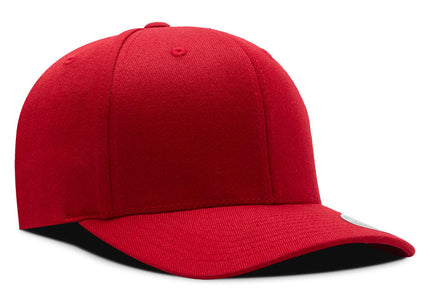 Gorra Flexfit 110 wool fabric BK rojo