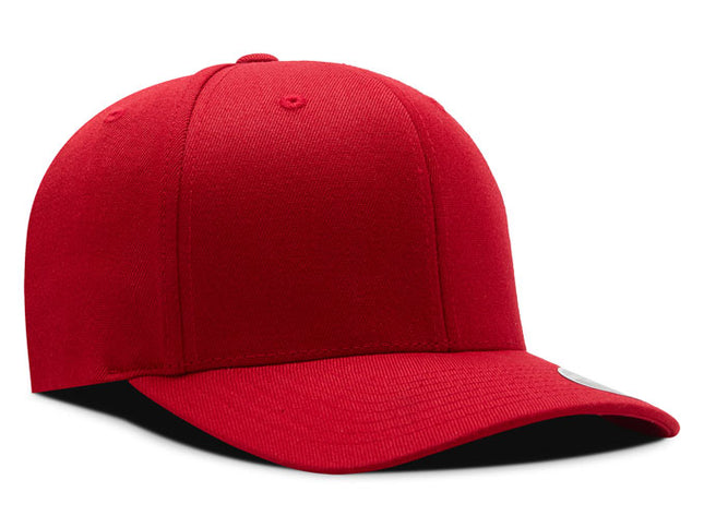 Gorra Flexfit 110 wool fabric BK rojo
