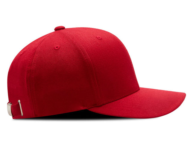 Gorra Flexfit 110 wool fabric BK rojo