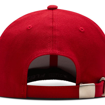 Gorra Flexfit 110 wool fabric BK rojo