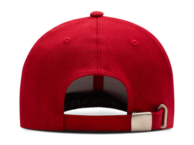 Gorra Flexfit 110 wool fabric BK rojo