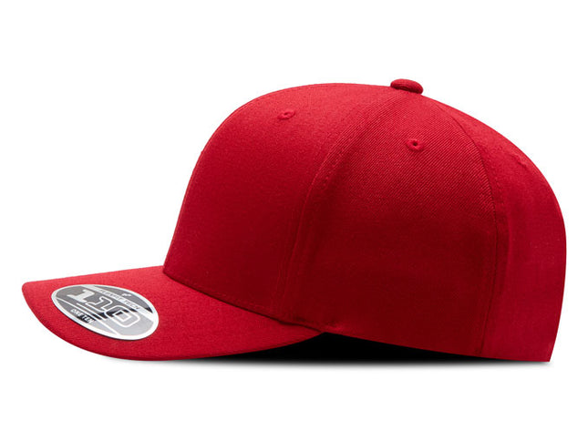 Gorra Flexfit 110 wool fabric BK rojo