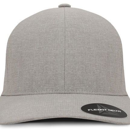 Gorra Flexfit Delta 180A Carbon Gris Claro Ajustable