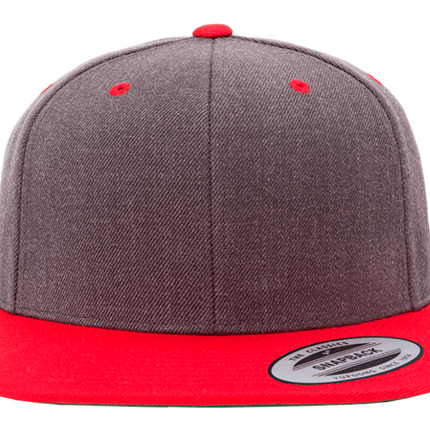 GORRA FLEXFIT SNAPBACK GRIS/ROJO 6089MT