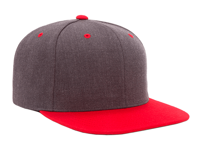 GORRA FLEXFIT SNAPBACK GRIS/ROJO 6089MT