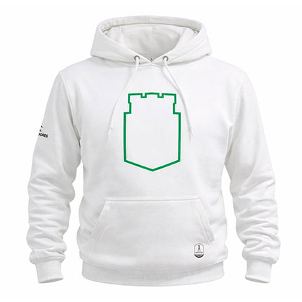 Hoodie Atlético Nacional Oficial conmebol libertadores silueta blanco