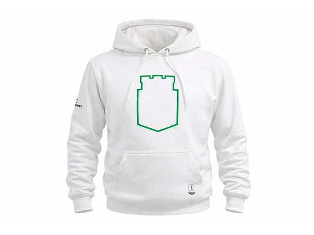 Hoodie Atlético Nacional Oficial conmebol libertadores silueta blanco
