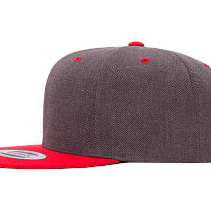 GORRA FLEXFIT SNAPBACK GRIS/ROJO 6089MT