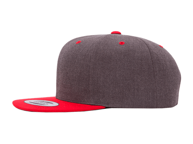 GORRA FLEXFIT SNAPBACK GRIS/ROJO 6089MT
