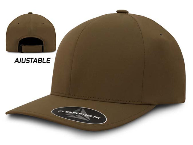 Gorra Flexfit Delta 180A Verde Oliva Ajustable