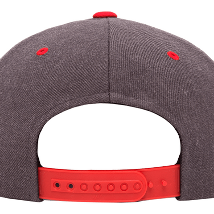 GORRA FLEXFIT SNAPBACK GRIS/ROJO 6089MT