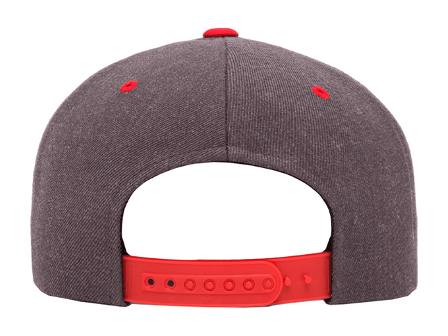 GORRA FLEXFIT SNAPBACK GRIS/ROJO 6089MT
