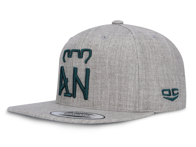 Gorra Atlético Nacional Oficial Flexfit 6089M Plana Gris Haspe