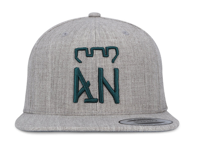 Gorra Atlético Nacional Oficial Flexfit 6089M Plana Gris Haspe