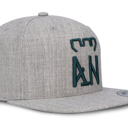 Gorra Atlético Nacional Oficial Flexfit 6089M Plana Gris Haspe