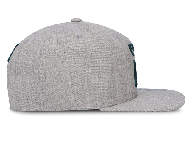Gorra Atlético Nacional Oficial Flexfit 6089M Plana Gris Haspe