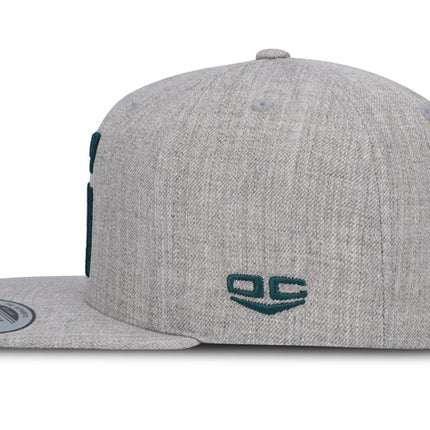 Gorra Atlético Nacional Oficial Flexfit 6089M Plana Gris Haspe