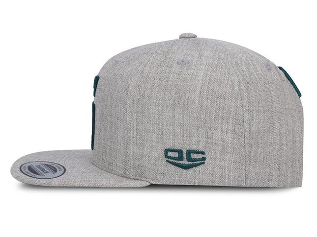 Gorra Atlético Nacional Oficial Flexfit 6089M Plana Gris Haspe
