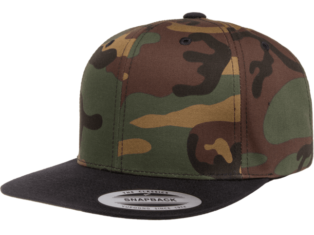 Gorra Flexfit Snapback 6089 Camo Verde/Negro