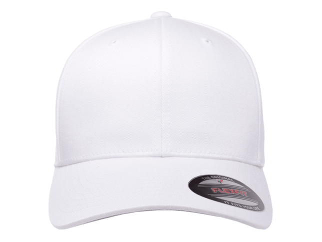 Gorra Flexfit Clásica 6277 Cerrada Blanca