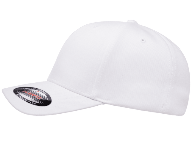 Gorra Flexfit Clásica 6277 Cerrada Blanca