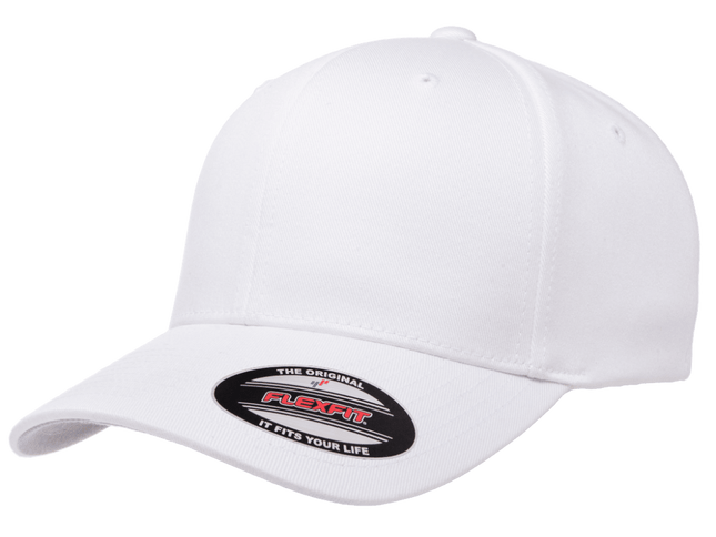 Gorra Flexfit Clásica 6277 Cerrada Blanca