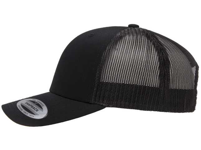 Gorra Flexfit 6606 Retro trucker negro