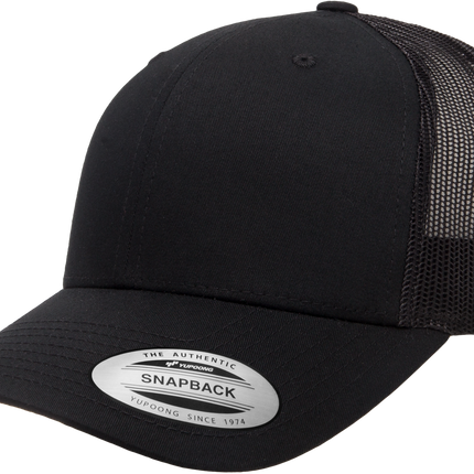 Gorra Flexfit 6606 Retro trucker negro