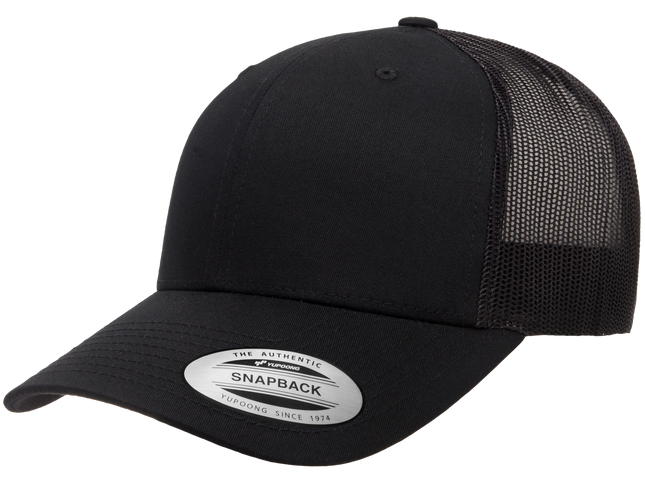Gorra Flexfit 6606 Retro trucker negro