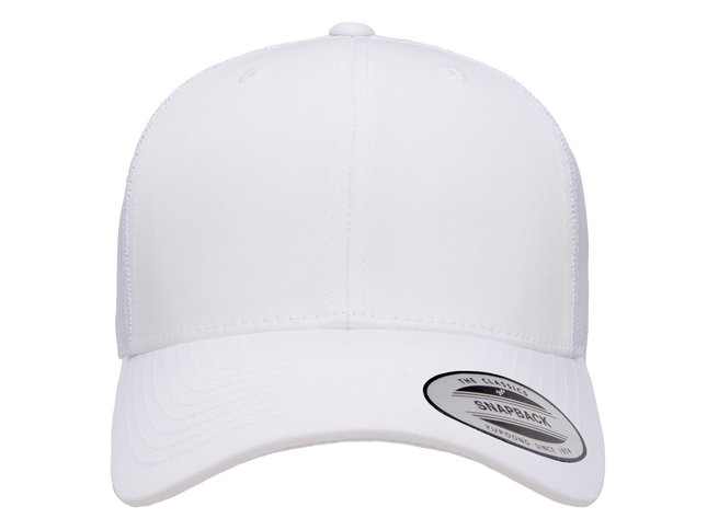 Gorra Flexfit 6606 Retro trucker blanco