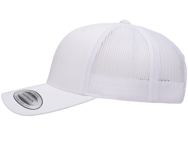 Gorra Flexfit 6606 Retro trucker blanco