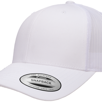 Gorra Flexfit 6606 Retro trucker blanco