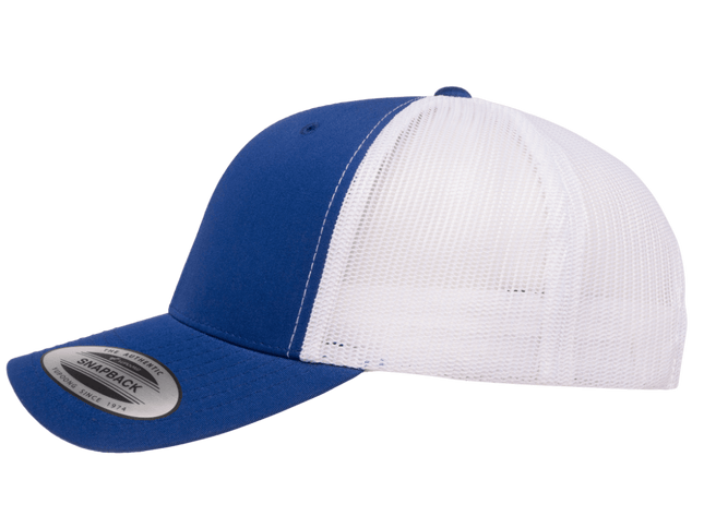 Gorra Flexfit 6606T Retro trucker Azul rey / Blanco