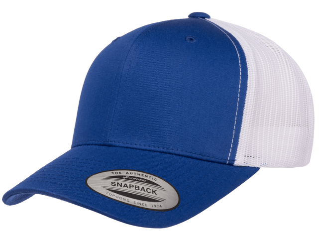 Gorra Flexfit 6606T Retro trucker Azul rey / Blanco