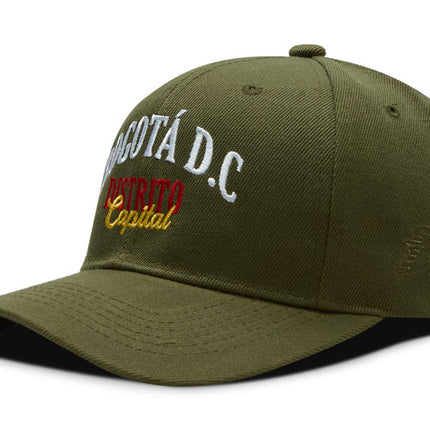 Gorra DJ caps Souvenir Bogotá Distrito Capital verde