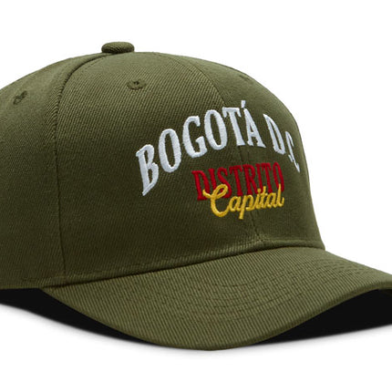 Gorra DJ caps Souvenir Bogotá Distrito Capital verde