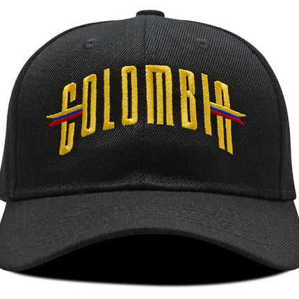 Gorra DJ caps Souvenir Colombia banderas negra